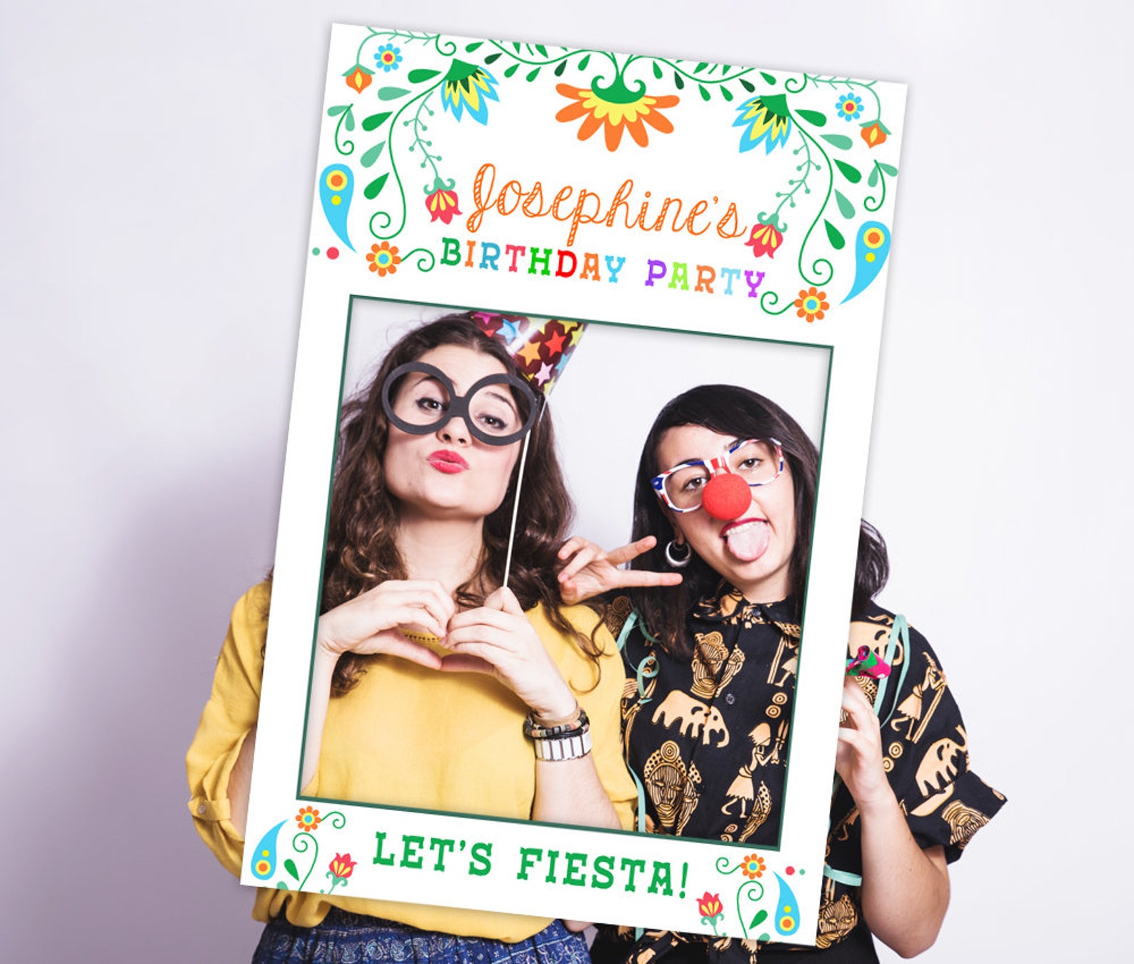 Fiesta Photo Booth Prop Frame Birthday Fiesta Prop Fiesta Etsy