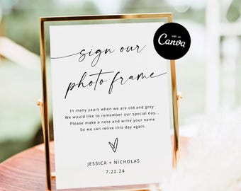 Firma la nostra cornice per foto, idee per la creazione di un libro degli ospiti per matrimoni, libro degli ospiti moderno per matrimoni, cartello per foto per matrimoni, cornice per foto fai da te per matrimoni