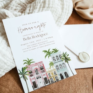 Havana Nights Birthday Invitation Template, Havana Nights Party Invite ...