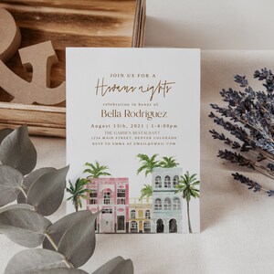 Havana Nights Birthday Invitation Template, Havana Nights Party Invite ...