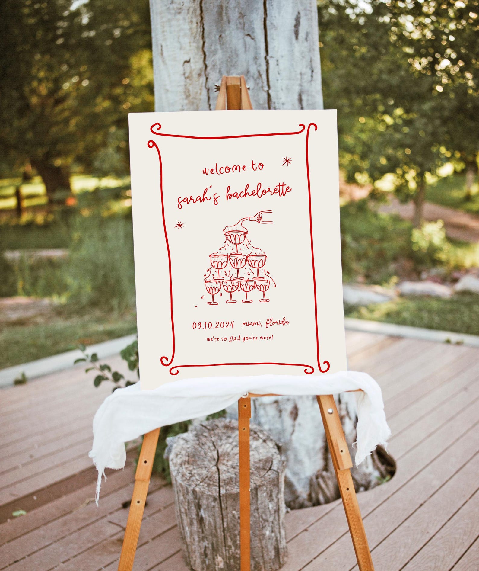 Hand Drawn Editable Wedding Welcome Sign, Hand Drawn Scribble ...