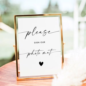 Please Sign Our Photo Mat, Wedding Signs, Please Sign, Wedding Guestbook Sign, Photo Mat Guest Book Sign, Wedding Decor Sign, Wedding Sign