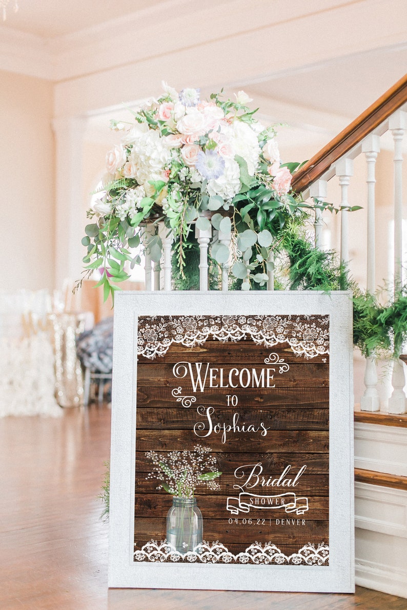 Bridal Shower Sign Wedding Shower Sign Sign Etsy