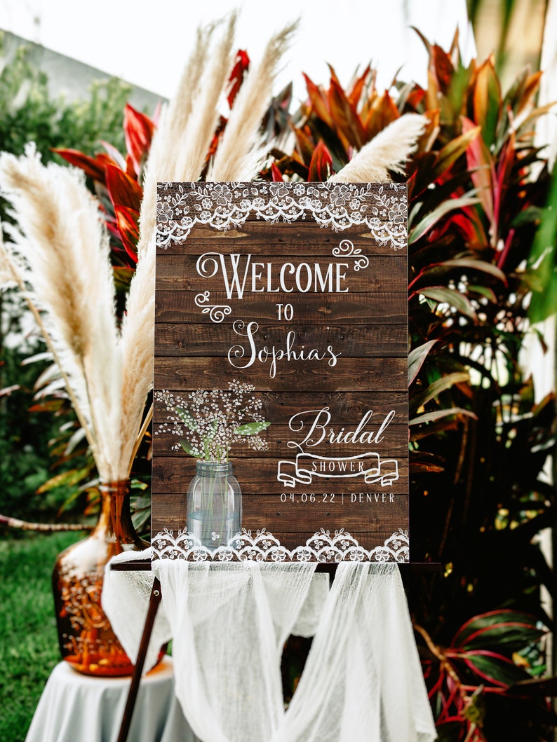 Bridal Shower Sign Wedding Shower Sign Sign Etsy