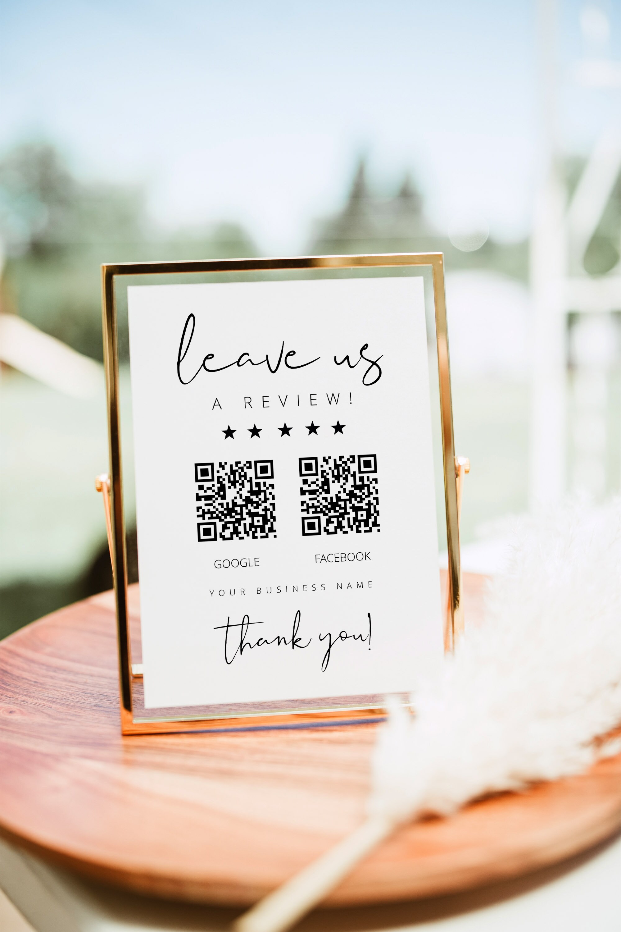 Leave a Review Card - Etsy