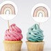 Printable Rainbow Cupcake Toppers, Rainbow Cupcake Topper Template ...