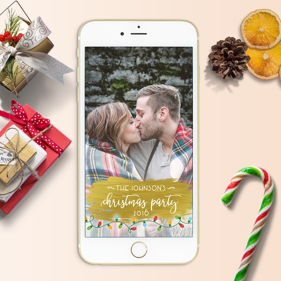 Christmas Snapchat Filter Holiday Snapchat Filter Snapchat Etsy