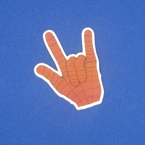 spiderman hand sign
