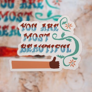 Sticker Tu es la plus belle - Sticker Disney World - Sticker Animal Kingdom - Sticker vinyle