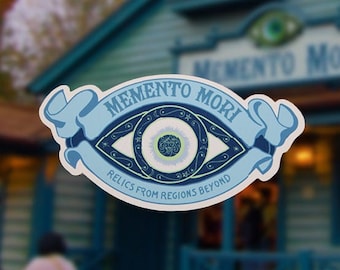 Sticker Memento Mori - Sticker Manoir hanté - Sticker Disney World - Sticker Royaume Magique - Sticker Vinyle