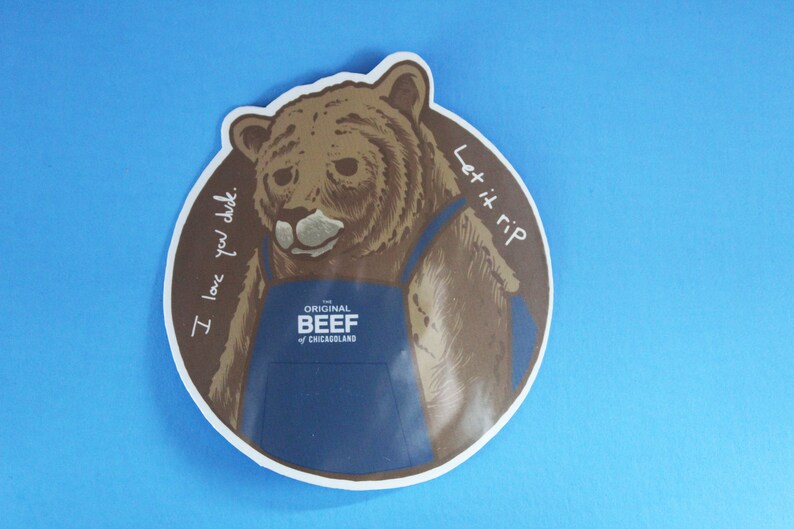 Let It Rip Sticker - the Bear Sticker - Matte Vinyl Sticker - Etsy