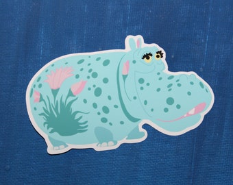 Adesivo in vinile "Small World Hippo" - Disney World Disneyland
