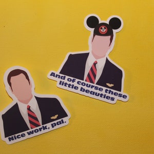 Soarin Sticker - And of course these little beauties -  Nice Work, Pal - Disney World Sticker Vinyl