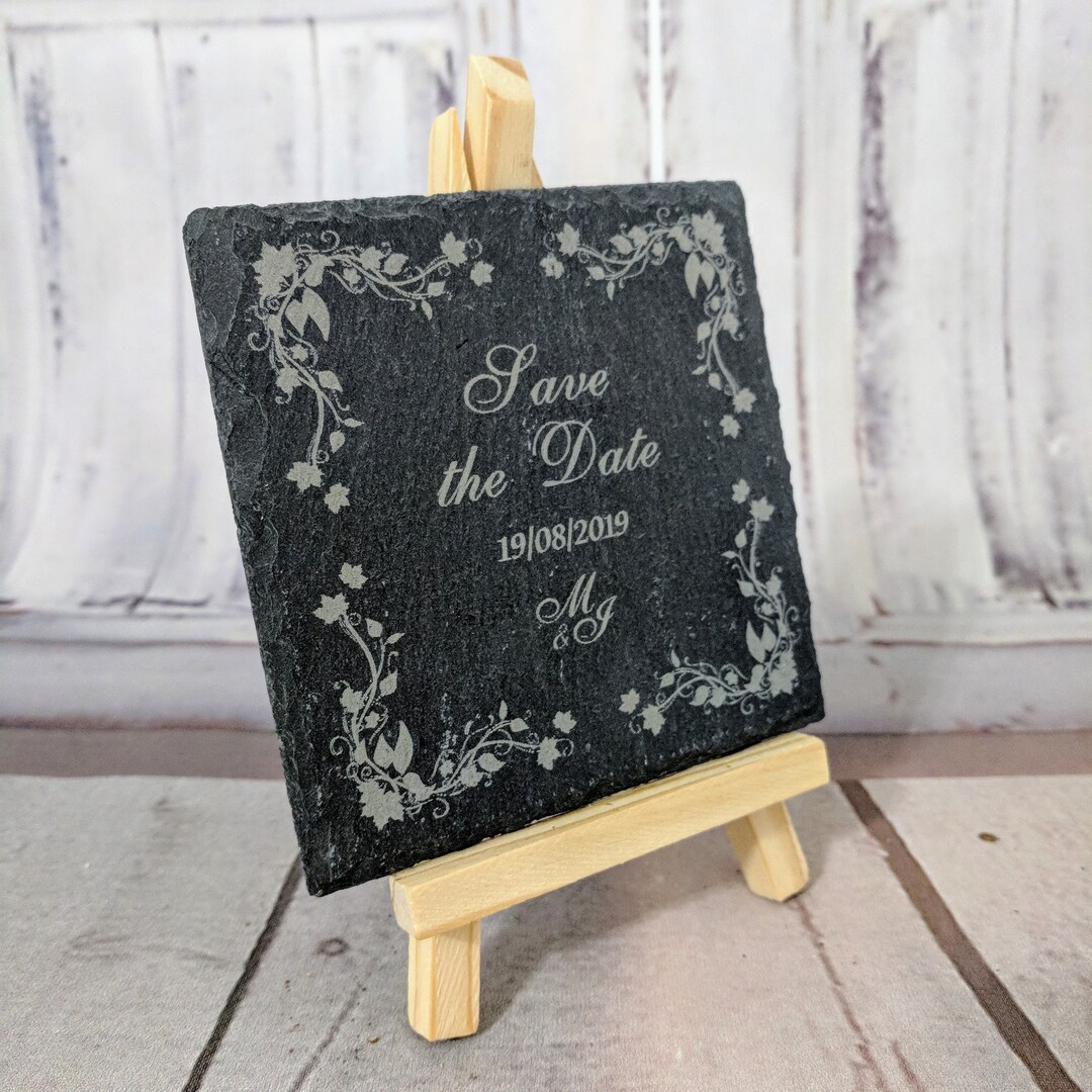 Slate Save the Dates - Etsy UK
