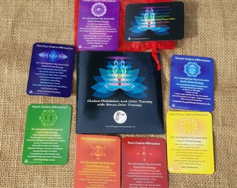 Chakra Affirmation Cards & Chakra Meditation Blu-Ray Video Set