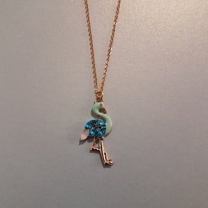 Necklace , Peacock Pendant Chain Necklace , Various Lengths , Blue , Gift , Present, Accessory, Accessories, Jewels, Jewelry, Jewellery