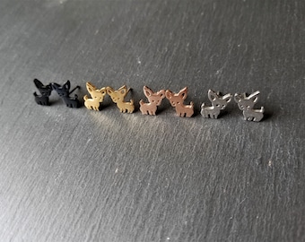 Pendientes de chihuahua, lindos pendientes de chihuahua, amantes de los perros, oro, plata, regalo, presente, cachorro, accesorios, accesorio