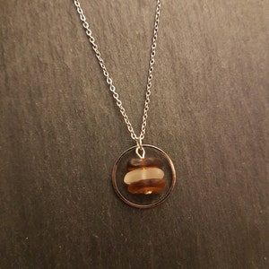 Zeeglas ketting, Dainty , Echt , Zomer sieraden , sieraden, cadeau, strandglas, natuurlijke, accessoires, accessoire, hanger