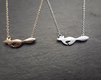 Necklace , Running Fox Necklace , Gift , Jewellery , Jewelry , Adorable Fox Necklace