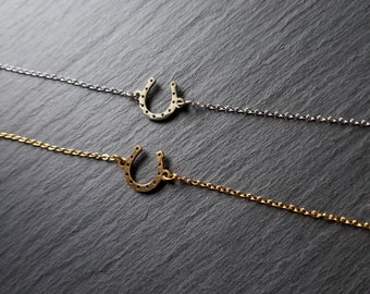 Cavigliera o Bracciale a ferro di cavallo delicato, Gioielli, Gioielli, Catena, Varie lunghezze, Accessorio, Charme, Ciondolo, Regalo, Delicato, Fortunato