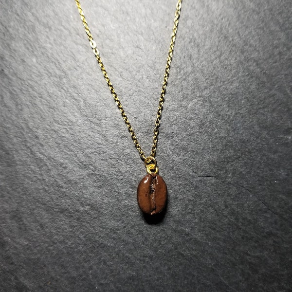 Coffee Bean Necklace Etsy