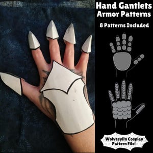 Gauntlet Armor Pattern Collection hand armor accessories for making your own cosplay costumes for renaissance fairs - pdf