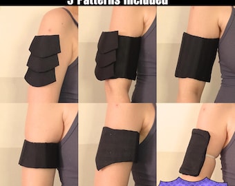 Upper Arm Bracer Armor Patterns DIY crafting template for making cosplay costumes you can use with eva foam - PDF File
