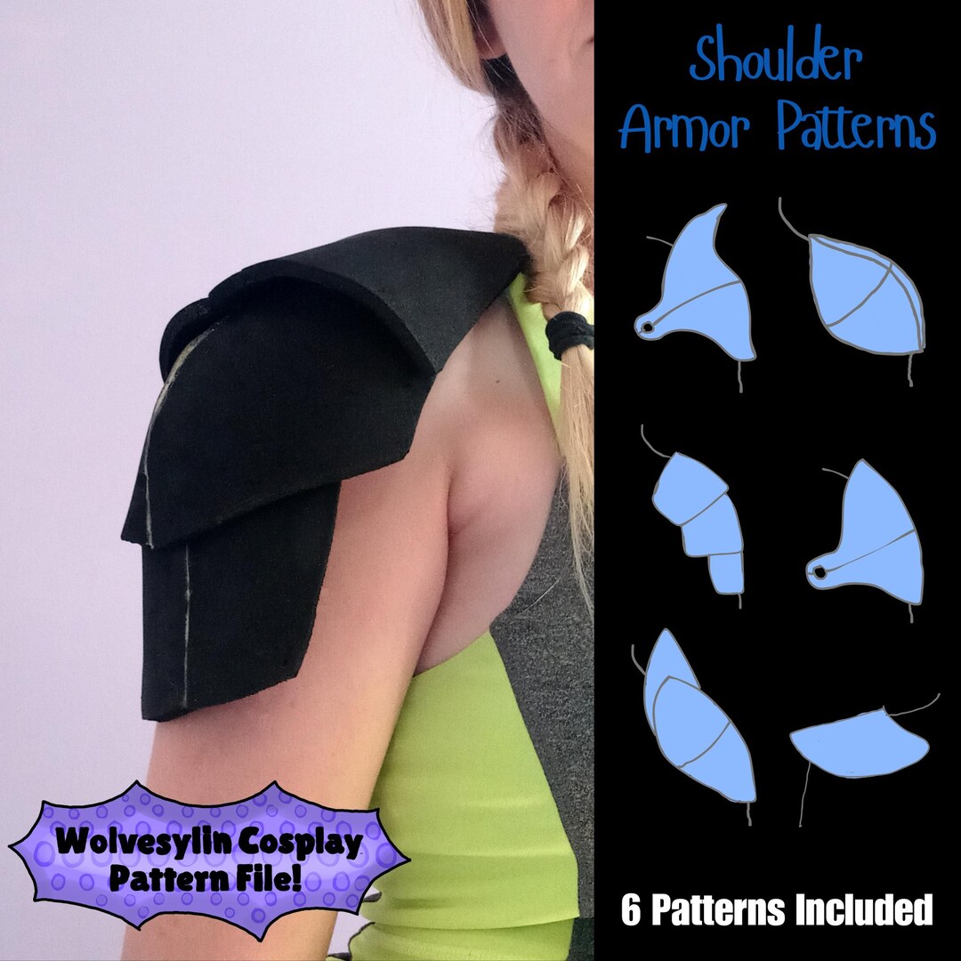Pauldron Shoulder Armor Pattern Bundle for Cosplay, Larping & Fantasy ...