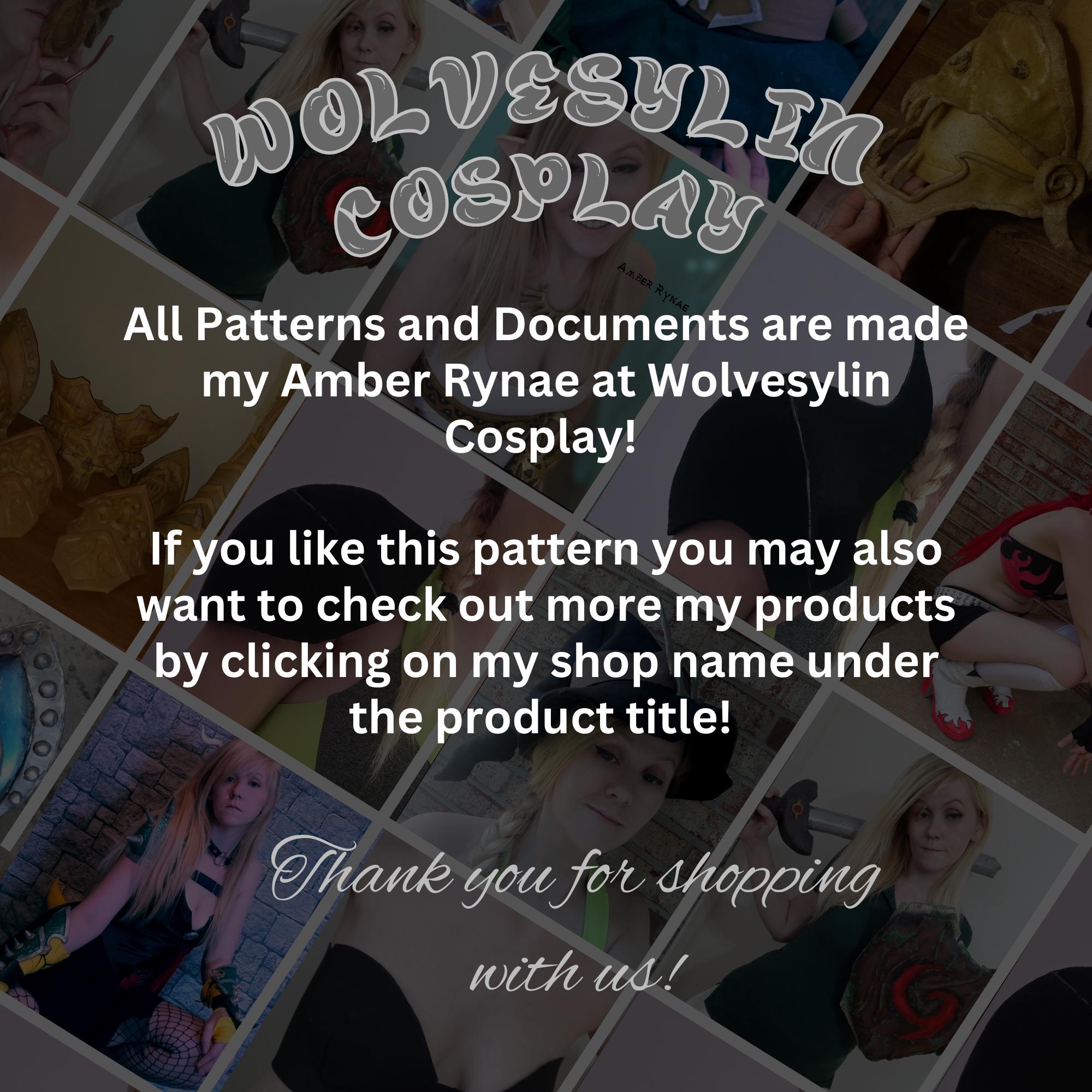 Arm and Shoulder Armor Collection Includes 32 Patterns Cosplay Making ...