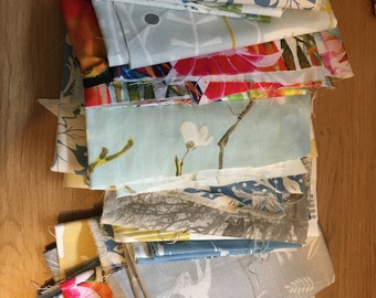 Heavy weight mixed upholstery cotton scraps and remnants - choose your own weight