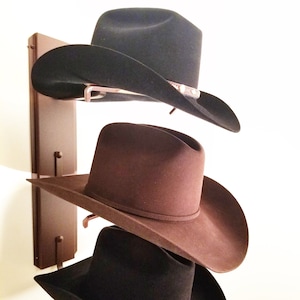 American Made Crown Up Three Hat Rack Rust by Mark Christopher Collection