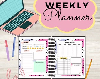Kids’ Weekly/Daily Planner Pink&Purple