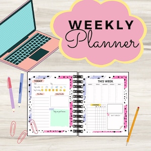 Kids’ Weekly/Daily Planner Pink&Purple