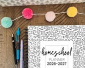 2026 HOMESCHOOL WEEKLY PLANNER, Homeschool Mom Planner, Homeschool Planner, Undated Homeschool Planner, Undated Planner
