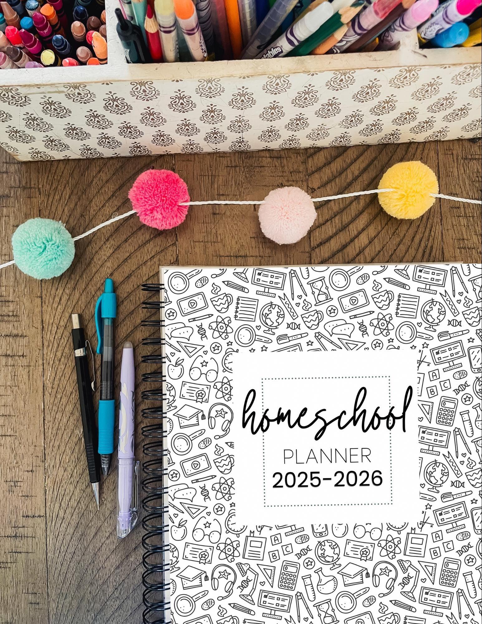 2025 HOMESCHOOL WEEKLY PLANNER, Homeschool Mom Planner, Homeschool Planner, Undated Homeschool Planner, Undated Planner
