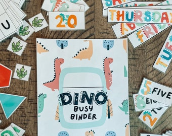 BUSY BINDER Dinosaur Theme / Preschool Activity Binder