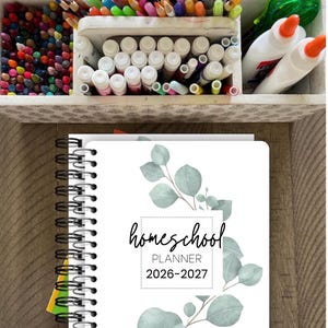 2026 HOMESCHOOL PLANNER, Undated Yearly/Monthly/Weekly Lesson and Unit Planner image 1