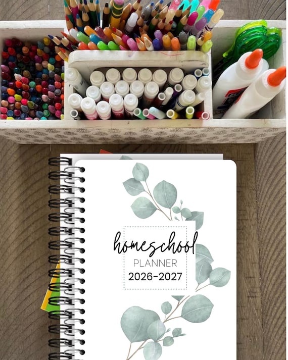 2026 HOMESCHOOL PLANNER, Undated Yearly/Monthly/Weekly Lesson and Unit Planner