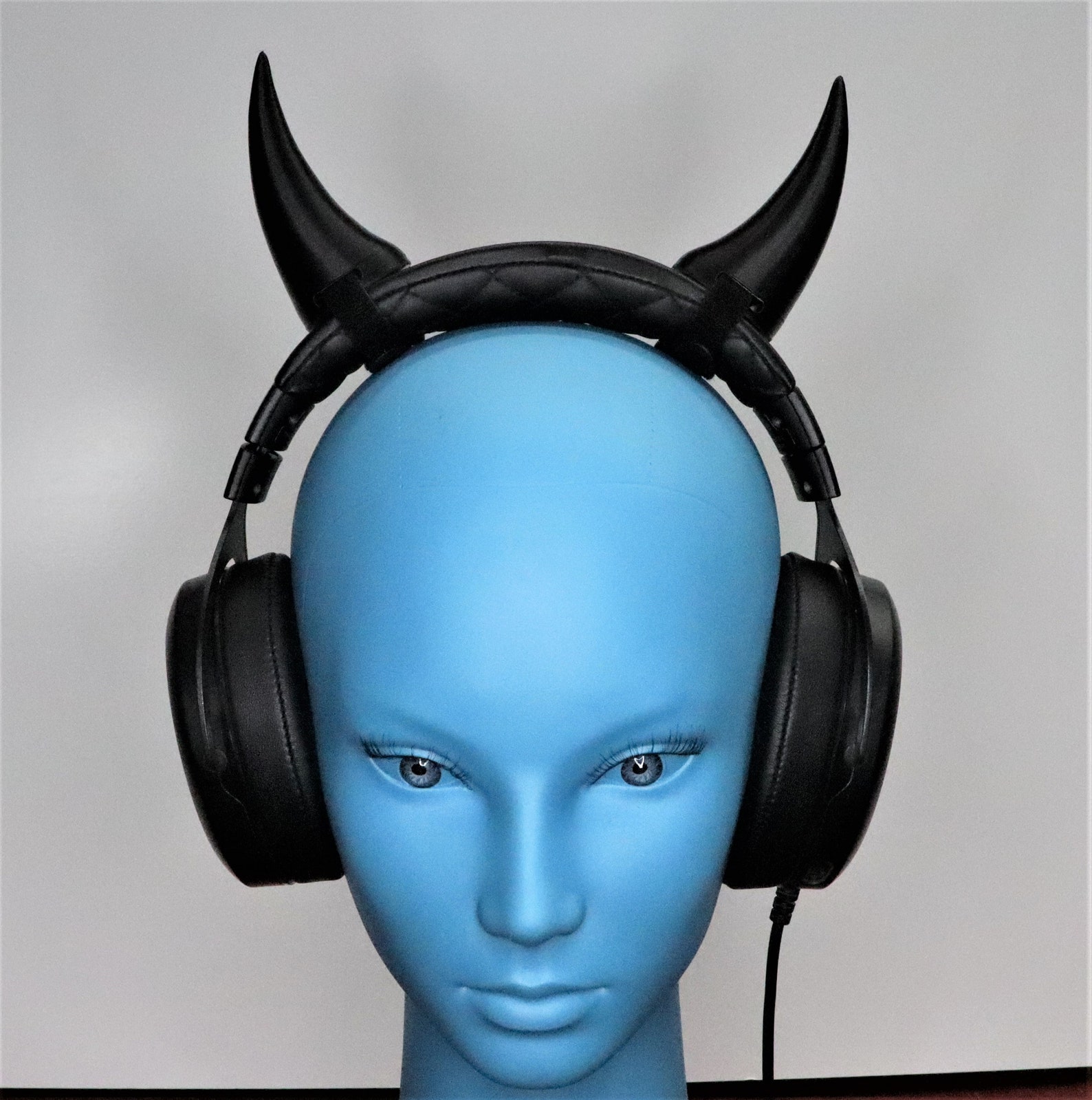 Demon Horns for Headphones / Headset Devil Oni Ogre Cosplay Etsy UK