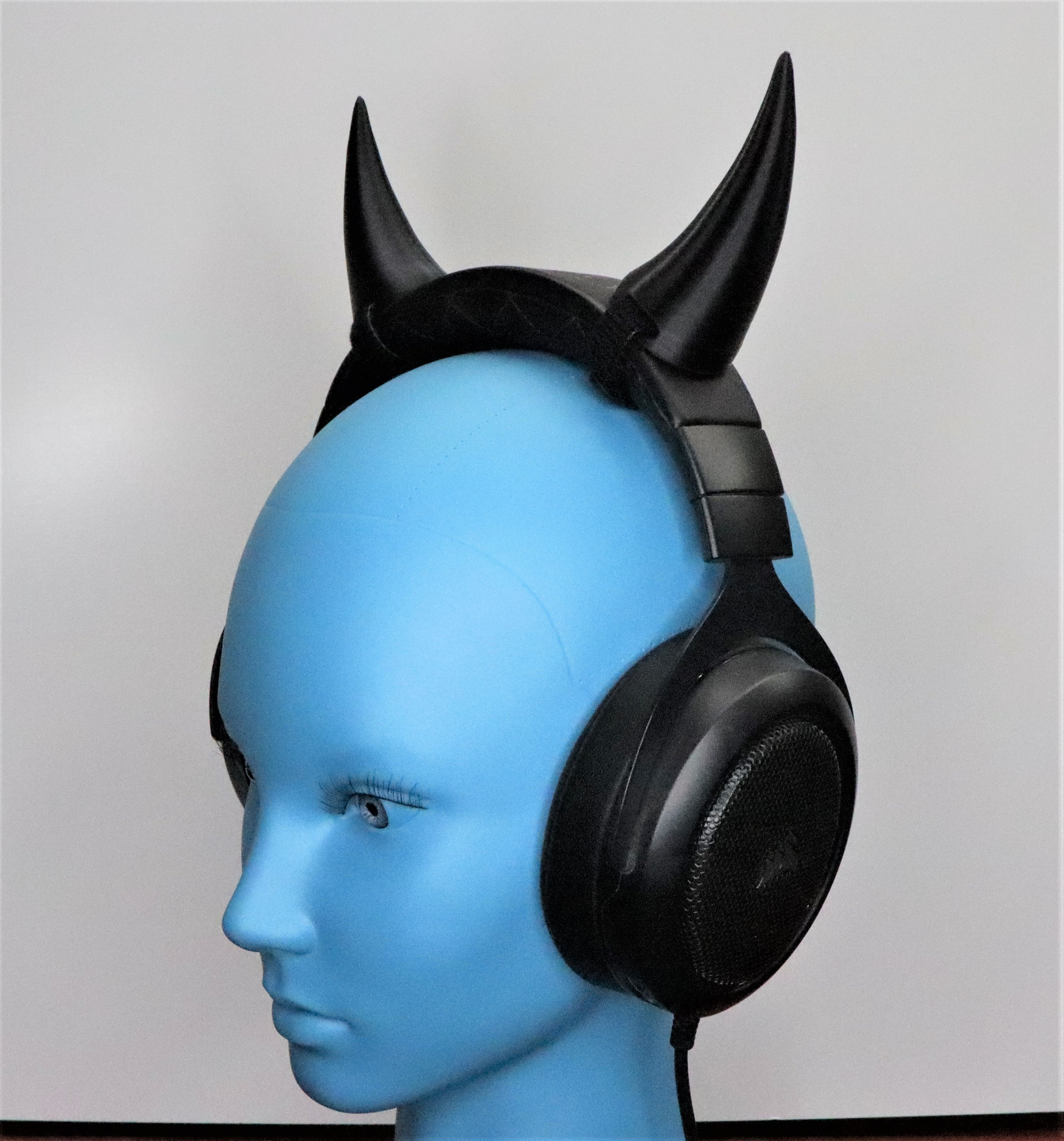 Demon Horns for Headphones / Headset devil Oni Ogre cosplay | Etsy