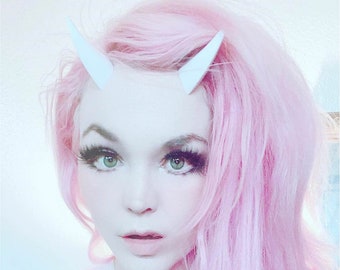 2inch Blade horn headband gothic devil pastel