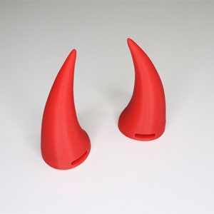 Demon Horns for Headphones / Headset devil Oni Ogre cosplay twitch streaming accessory Red