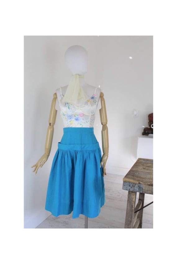 1940s Handmade Drop Waist Skirt