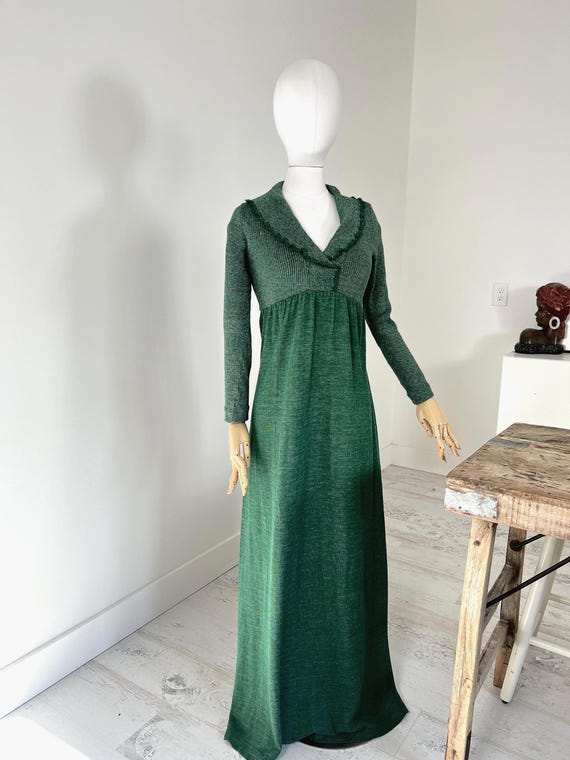 slim fit dress slacks Martina Maxi Knit Dress - Green main image 1