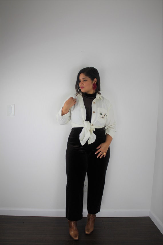 90's Velvet Mock Neck Jumpsuit | Depeche Mode 90's
