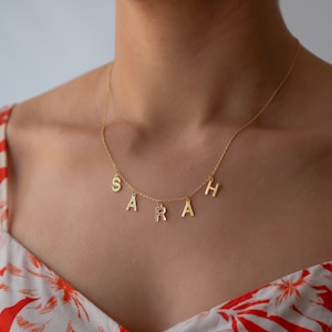 Personalized Name Necklace - Custom Name Necklace - 925 Silver Jewelry - Custom Initial Necklace - Kids Name Gifts - Gift for her