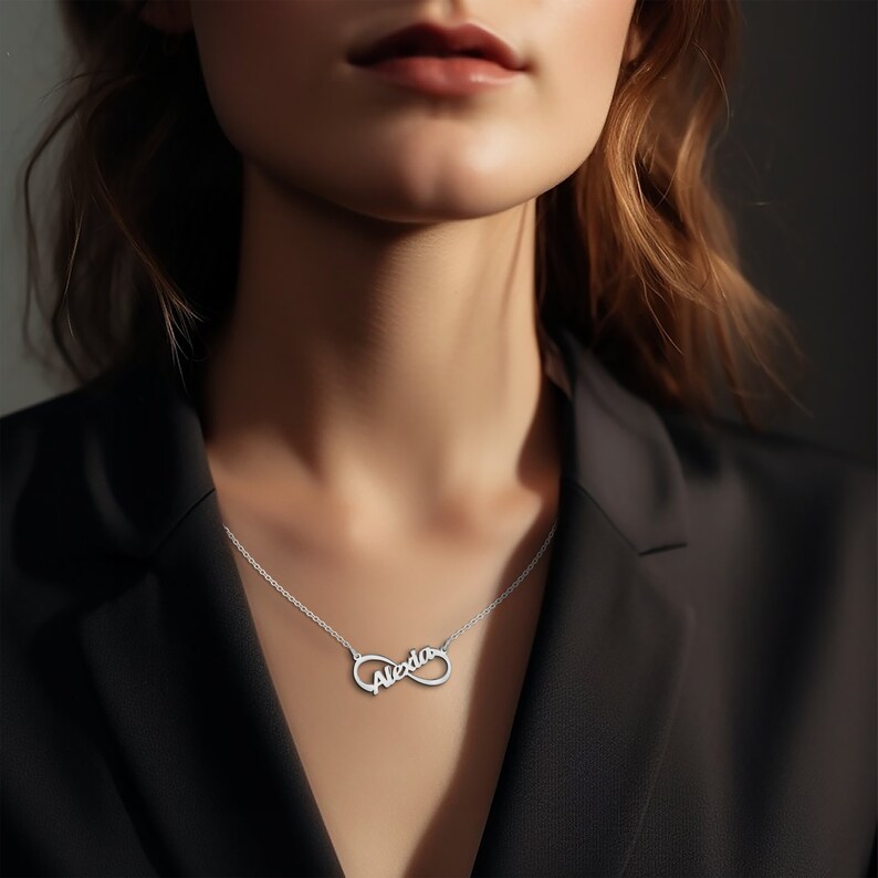 custom infinity,dainty infinity,handmade jewelry,infinity jewelry,infinity name,infinity necklace,infinity symbol,name necklace,personalized jewelry,silver infinity
