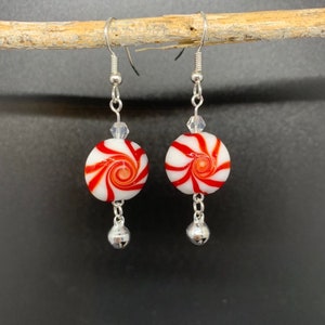 Peppermint Candy Earrings