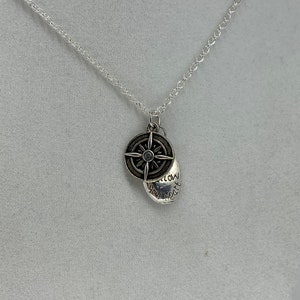 Compass Follow Your Heart Charm Necklace
