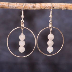 Moonstone Stack Earrings